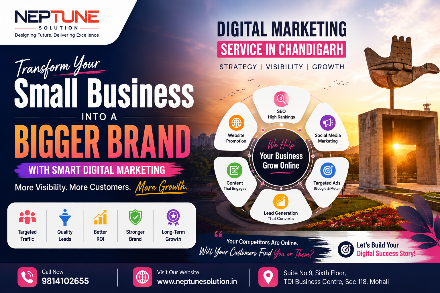Digital Marketing Service in Chandigarh – Neptune Solution
